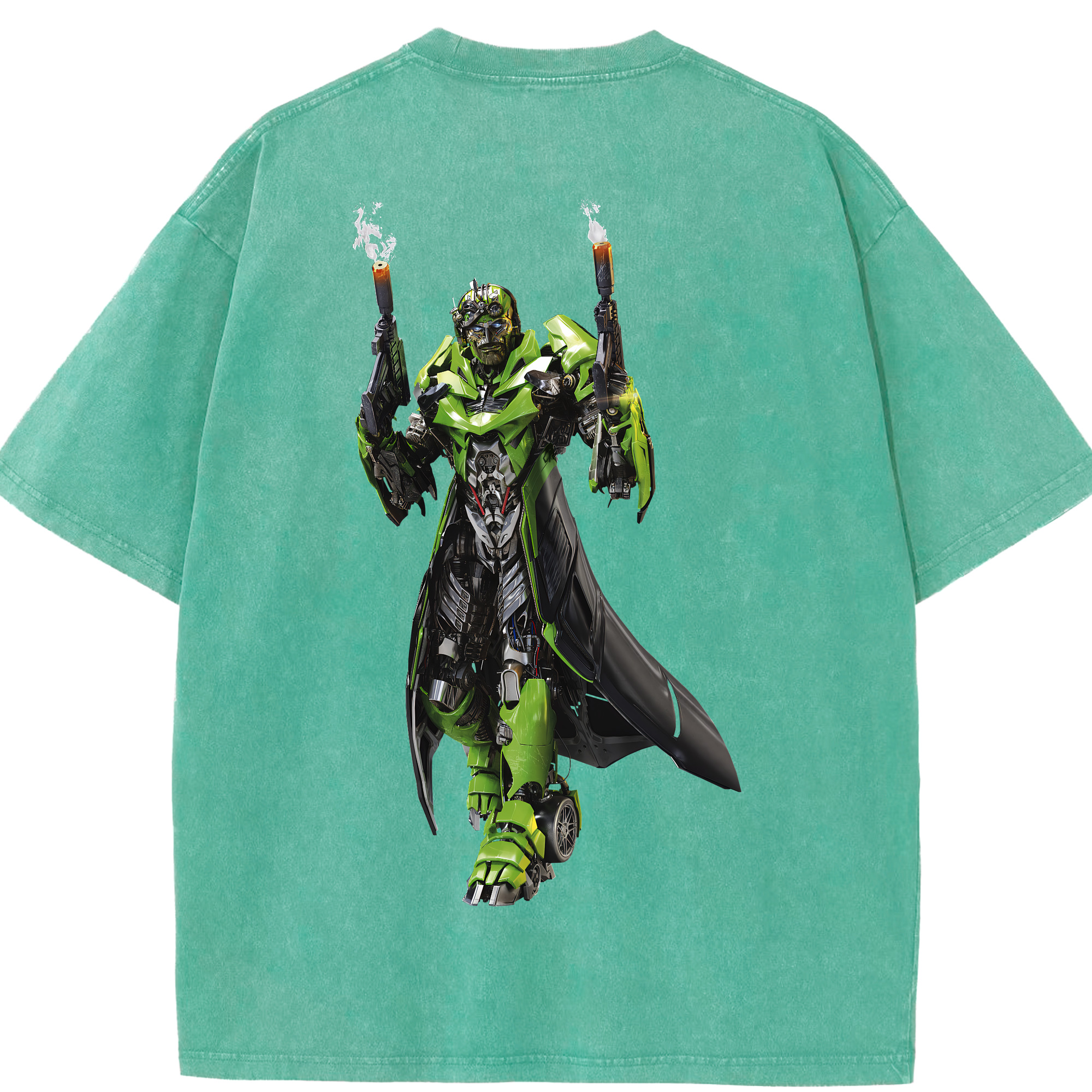 （画像用） Transformers トランスフォーマー 綿100% ヴィンテージ風 半袖Tシャツ（背面プリント）